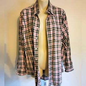 Red black yellow vintage plaid